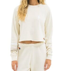 Aviator Nation NWOT Women's Cream Sweatshirt